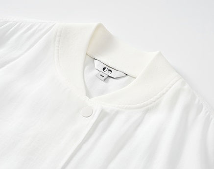 COMME MOI summer women's white cropped waist jacket - ELANOR.