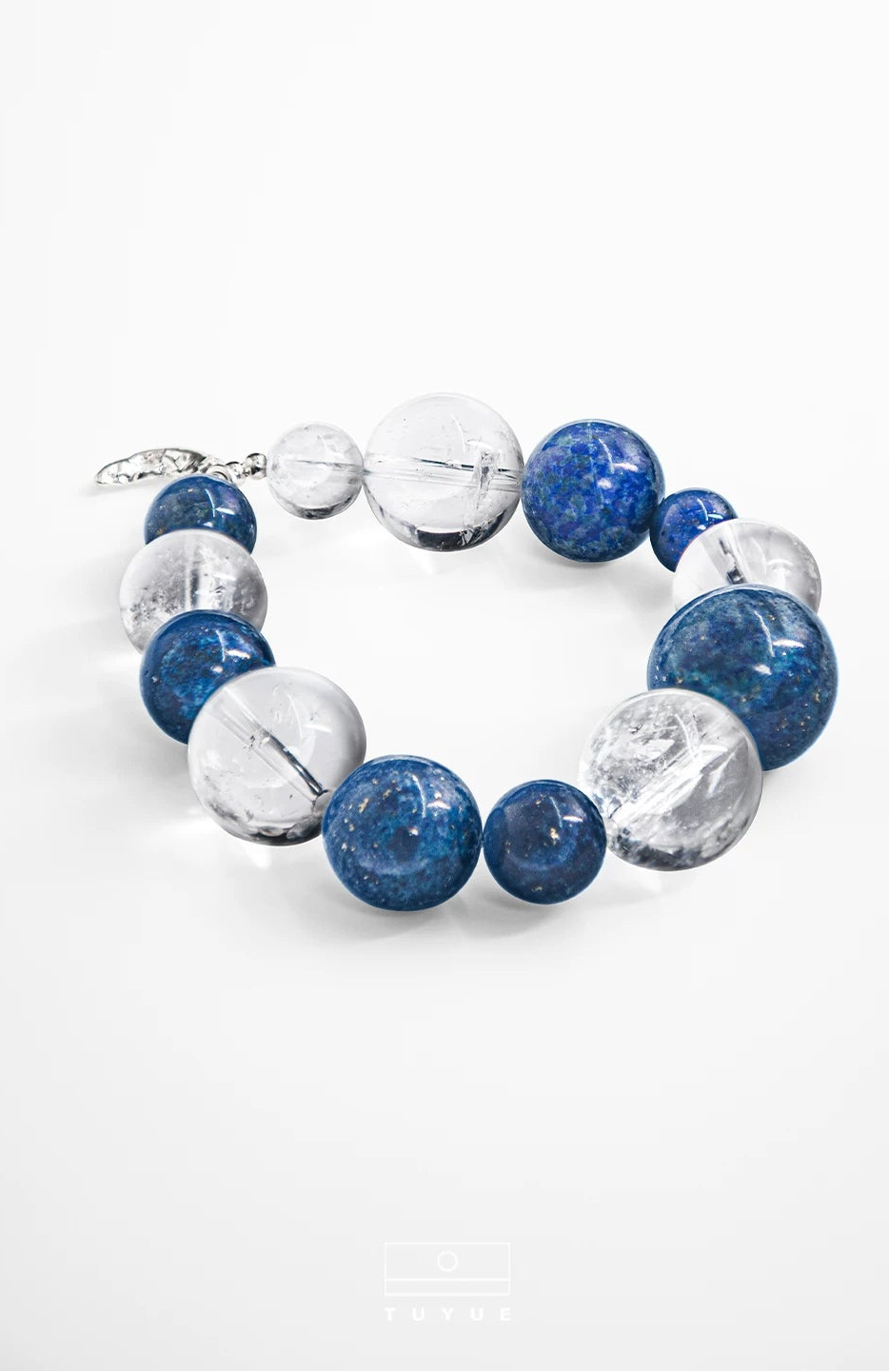 TUYUE natural hidden crystal + lapis lazuli niche design crystal bracelet- DARWIN