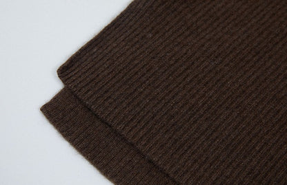 ZHUCHONGYUN V-neck sweater yak velvet knitted top--ERINA.