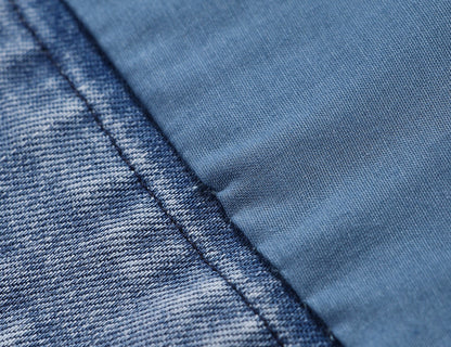 WANGXO | Soft Cotton Denim Halterneck Top -CALISTA.