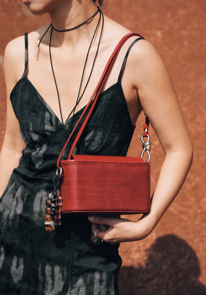 IUBALLET Retro Small Leather Box Bag - SWADE.