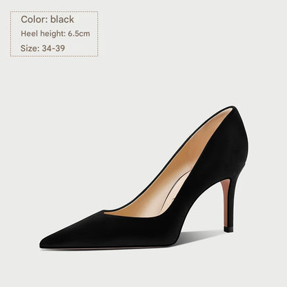 PJJUU classy high-end stiletto shoes - BLUE.