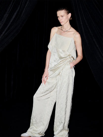 M essential Mackay designer  jacquard cool straight-leg trousers - Yuehui.