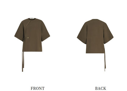 ZHUCHONGYUN knit loose crew neck top--KAMIJOU.