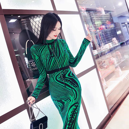 VJE waist knitted skirt with coat and coat with dress - COMMS.