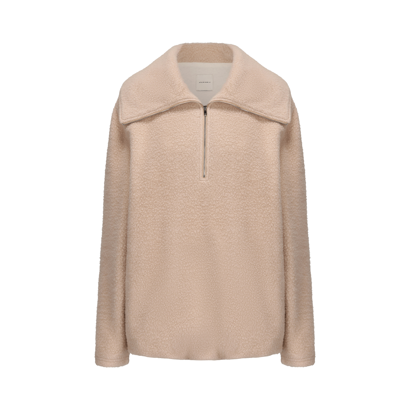 ATELIER MISS LU silhouette shape with large lapels loose sweatshirt - AURA.