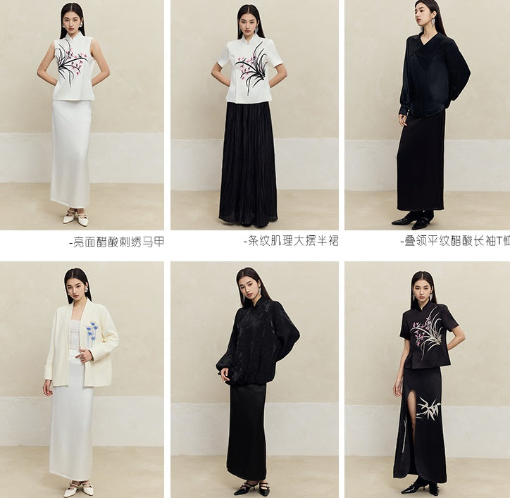 HECO Handmade Bead T-shirt Top Skirt Set - sins.