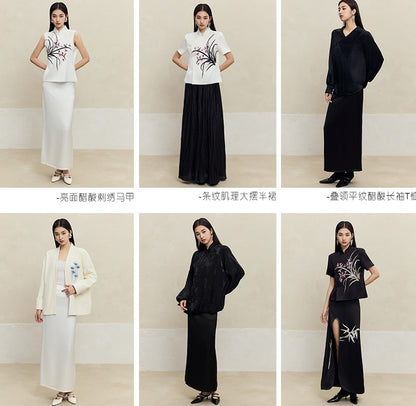 HECO Handmade Bead T-shirt Top Skirt Set - sins.