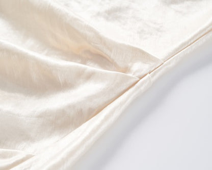 COMME MOI  Summer Acetate Slim Fit Slip Dress - GOLDEN.