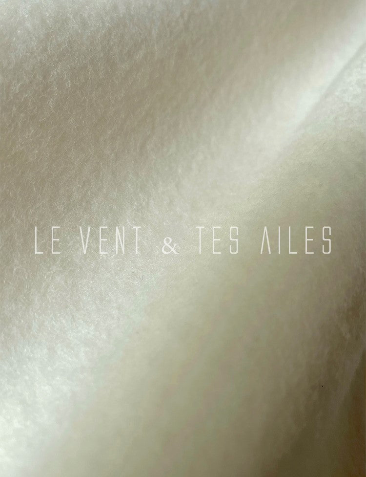 LE VENT&TES AILES luxury wool reversible ostrich feather blazer coat-MAVS.