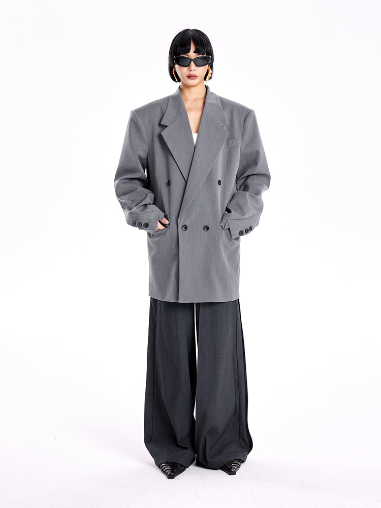 TINY IN Padded Wide Shoulder Cuffs women's Coat-POXY.