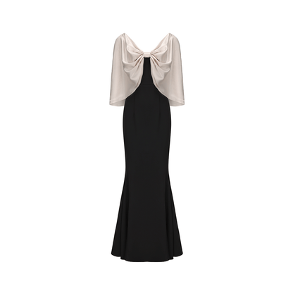 ATELIER MISS LU Shi Glossy Shawl Mermaid Dress Long Skirt - STED