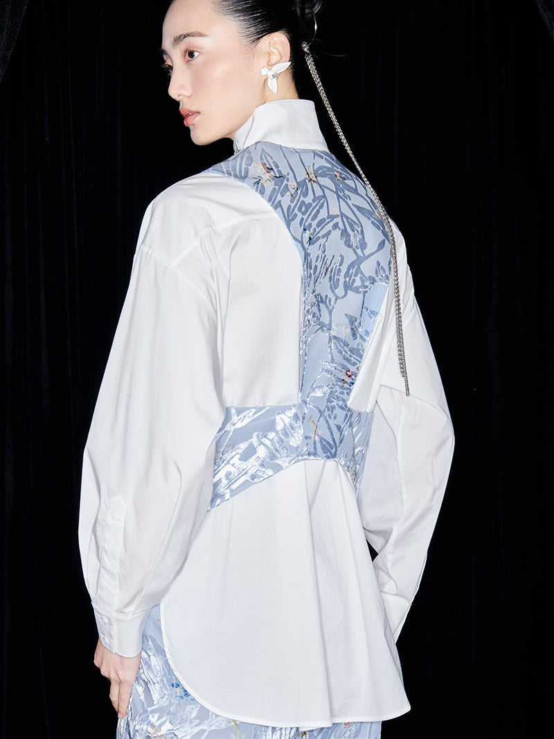 M essential Mackay designer embroidered eight treasures sedum vest -Haruyama