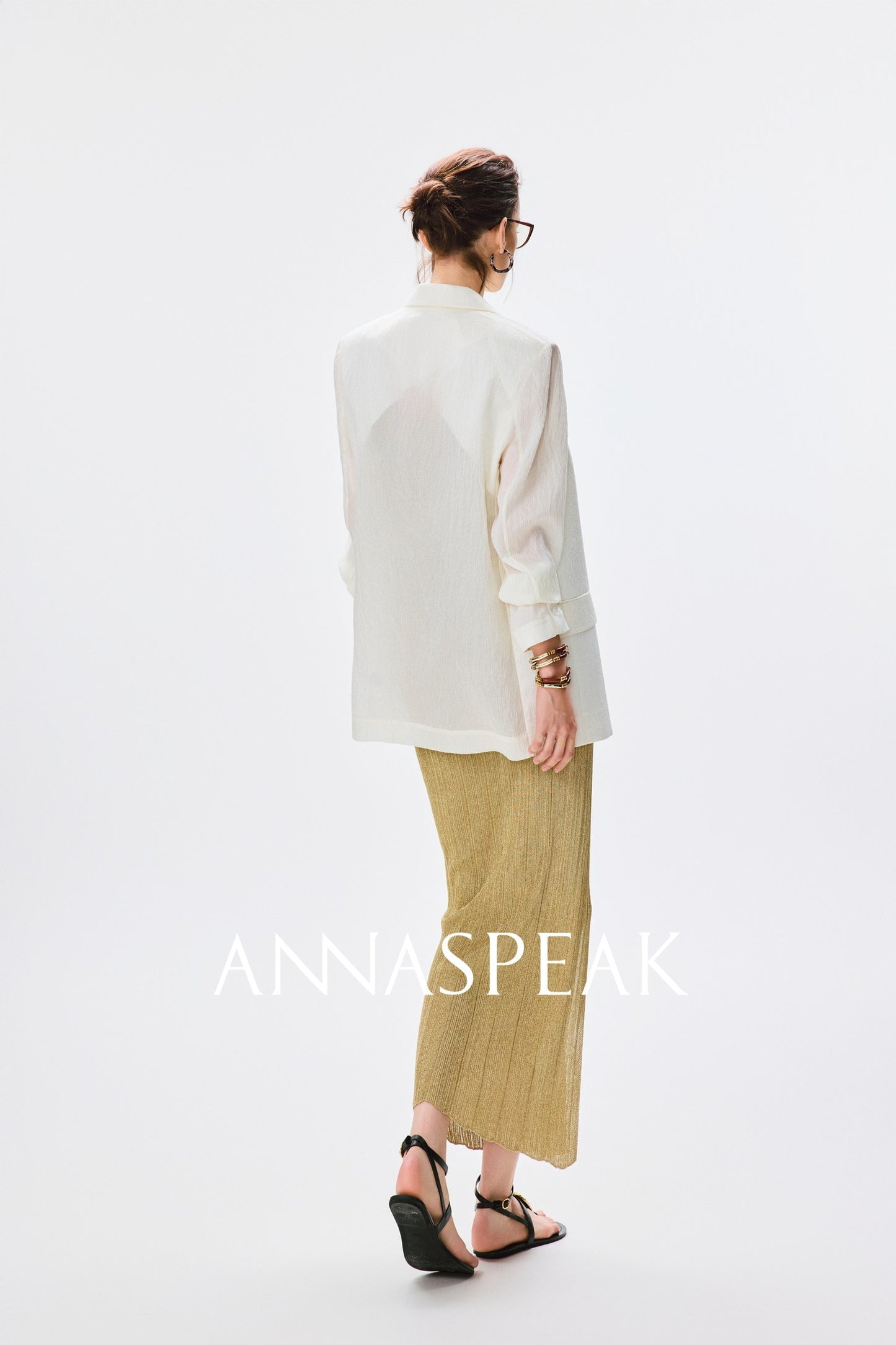 ANNASPEAK dry soft and cool VISCOSE pit strip suspender straight skirt set-CHOTA.