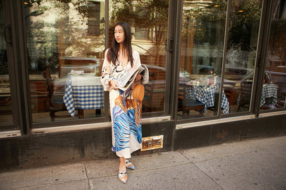 B-FEI Smoked Ruo collaboration Dunhuang series elegant mules slippers-NICKY.
