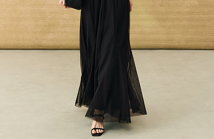HECO Chinese style simple large elegant and flowing skirt - ELITE.