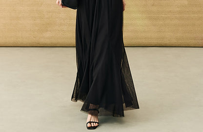 HECO Chinese style simple large elegant and flowing skirt - ELITE.