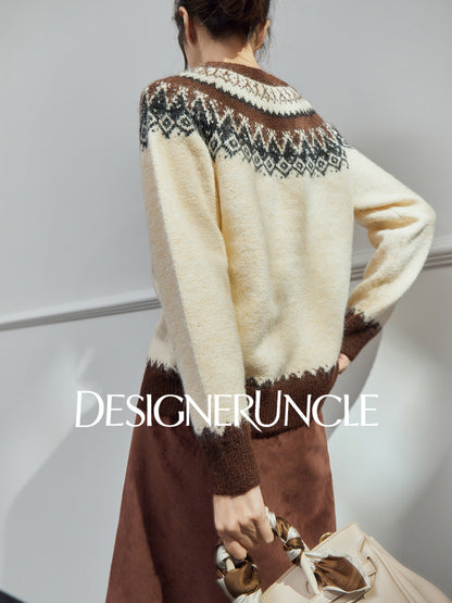 DGU| Off-white sweater fashion design soft and comfortable top - Georgia.