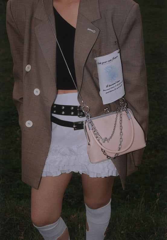 IUBALLET New Mouth Gold Cover Top Layer One Shoulder Chain Bag - MOTIVES.