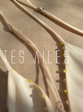 LE VENT&TES AILES Artistic 100% Silk  floral Printed Dress - NINA