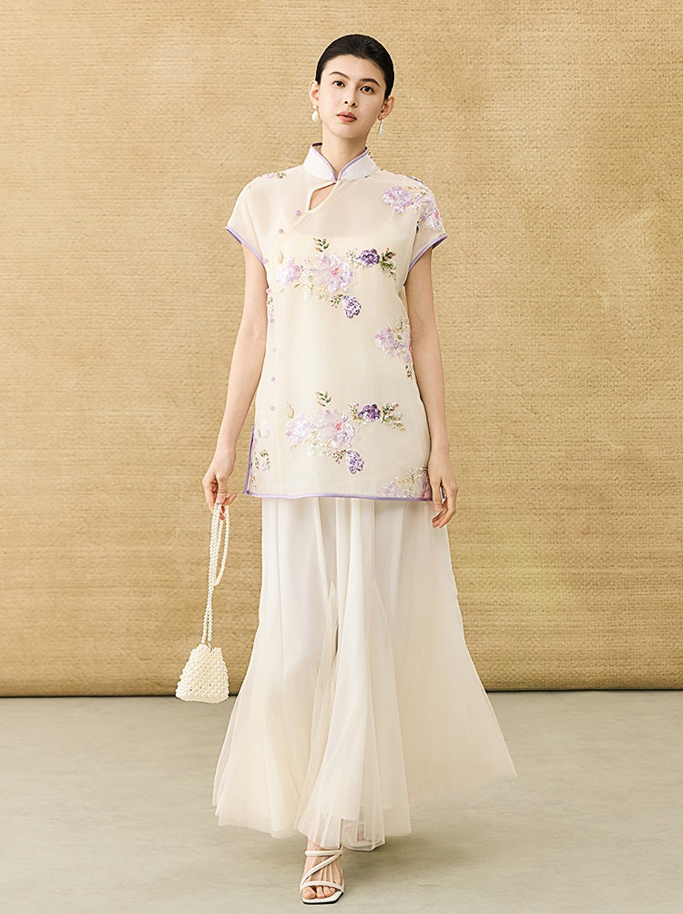 HECO Chinese style simple large elegant and flowing skirt - ELITE.