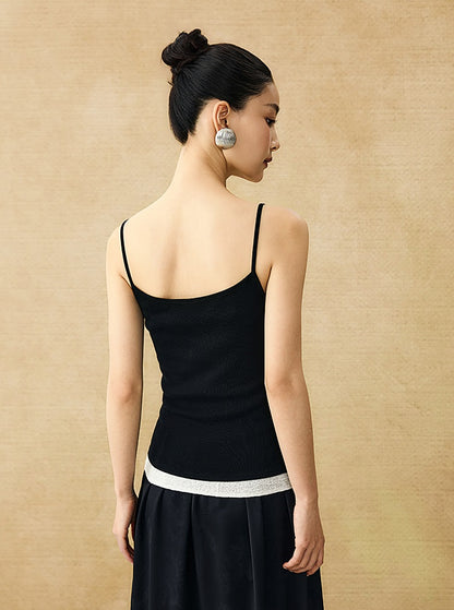 HECO Chinese Lace Edge Camisole Breathable Tencel Versatile Top - REACH.