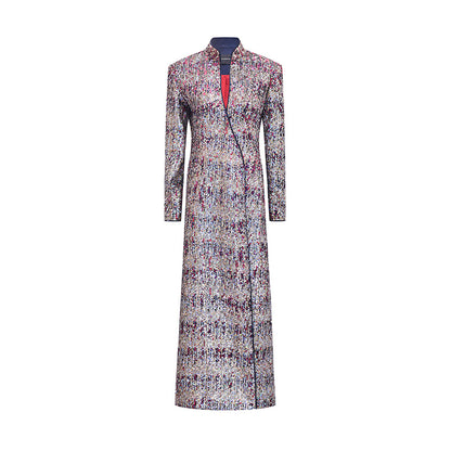 M essential Mackay designer Radiant Night Embroidered Slim Side Dress - TRIBE.