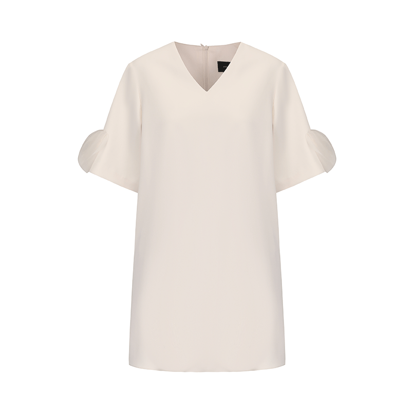 ATELIER MISS LU cascading disc panel design A-line dress - EXPEM