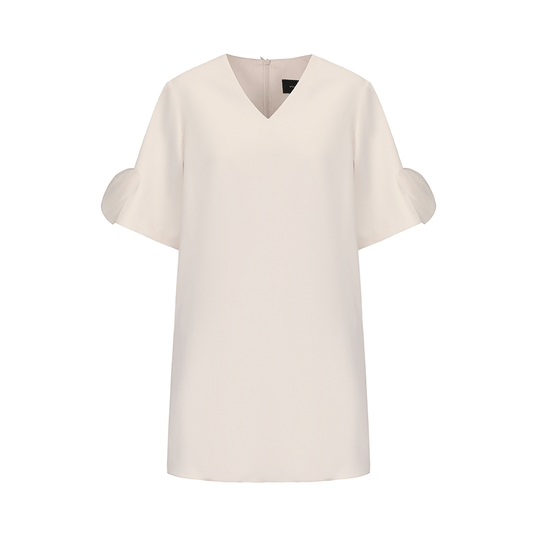 ATELIER MISS LU cascading disc panel design A-line dress - EXPEM