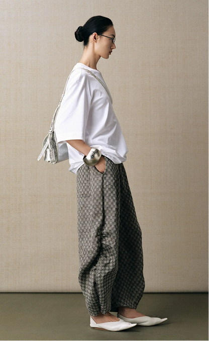 ZHUCHONGYUN white minimalist loose cotton T-shirt-YMIR.