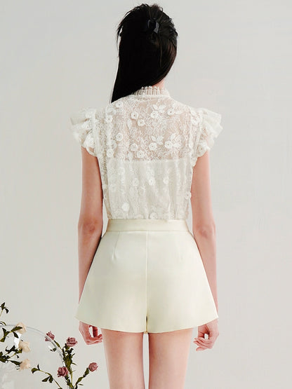 CHECOCRE Stylish Women's Waist Rhinestone Embellished Pants - WEATHER