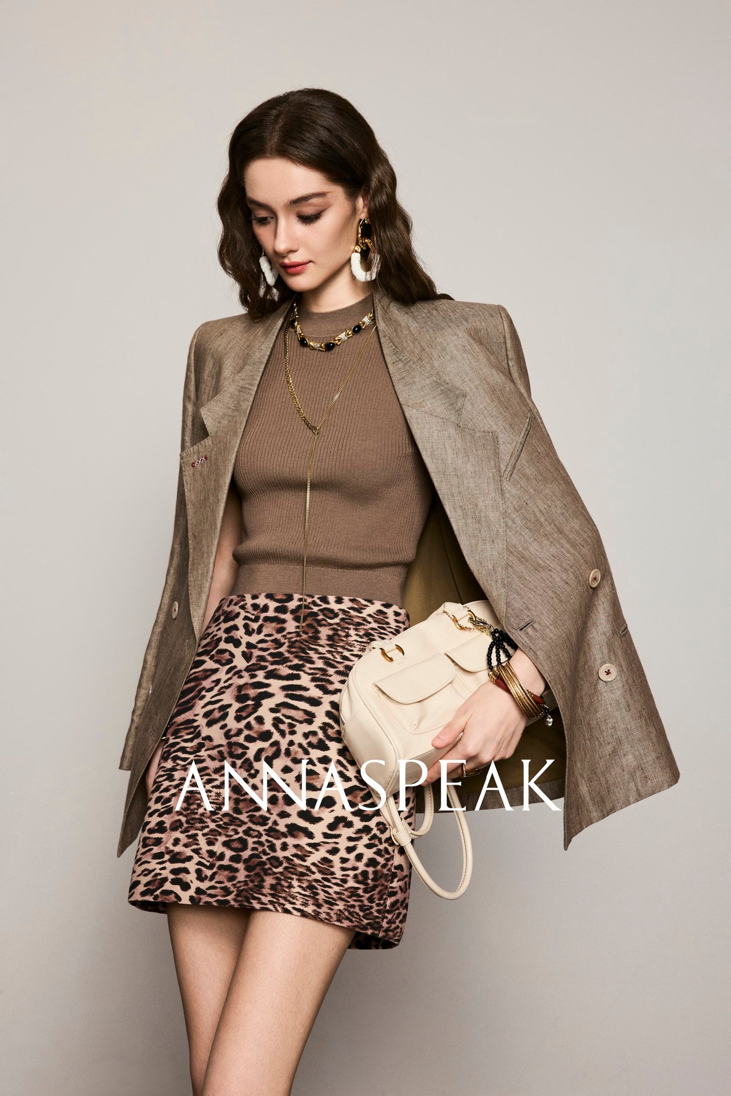 ANNASPEAK Linen Old Money Style Suit -FIGS.