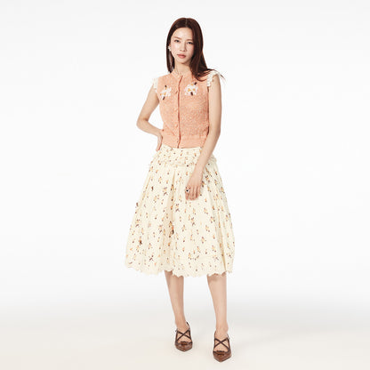 FAME summer flower beaded knit vest top - NOAH