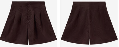 COMME MOI  summer brown high-waisted shorts - CHLOE.