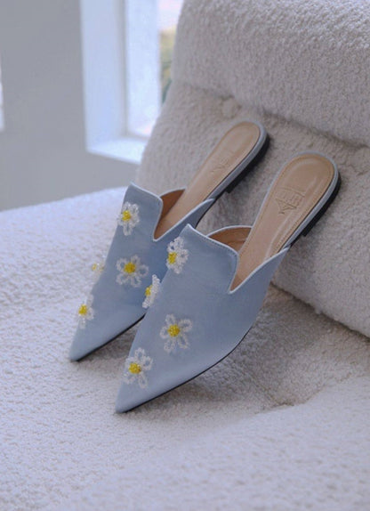 B-FEI daisy flat pointed mules-ANKO.