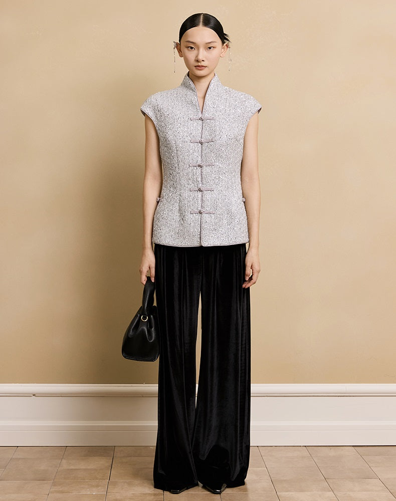 HECO Velvet Casual Wide-leg PANTS - STAT.