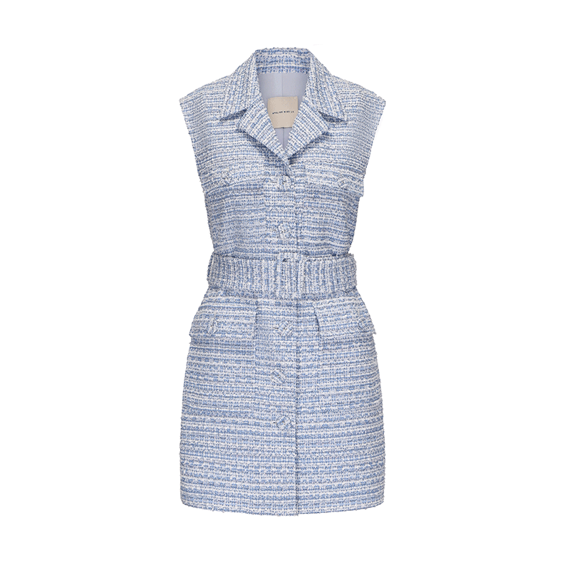 ATELIER MISS LU Adjustable Belt Mini Fragrance Dress - STAN.