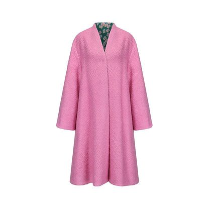 le palais vintage Hong Kong pink , green silhouette A-line jacket-SHEA.