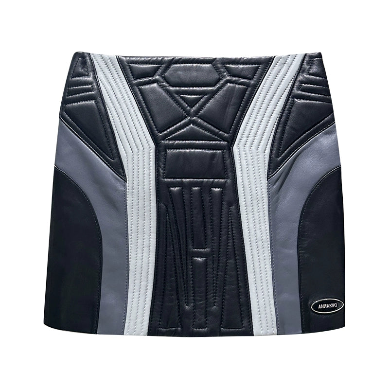 ANNAKIKI Niche Three-dimensional function stitching hip skirt-OLED