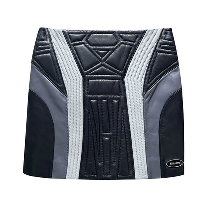 ANNAKIKI Niche Three-dimensional function stitching hip skirt-OLED