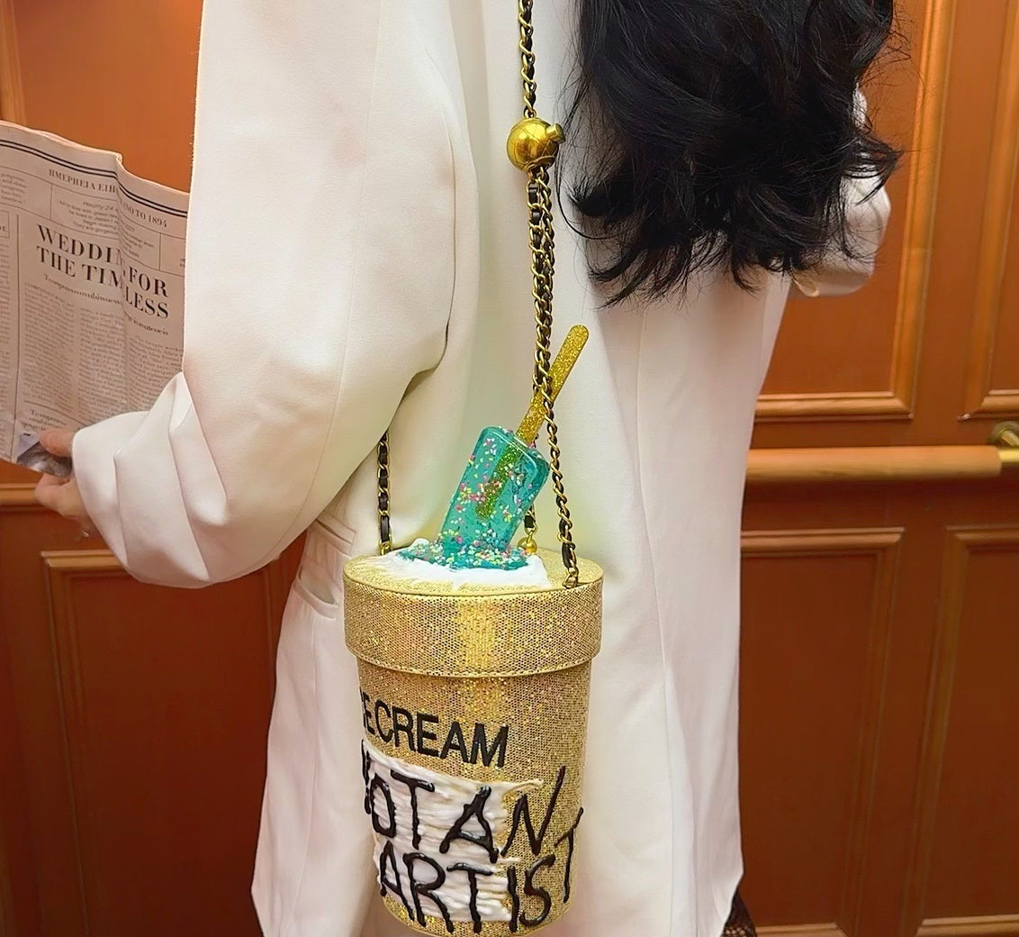 NOT AN ARTIST Dessert color aesthetics  jelly texture popsicle melt bucket bag - SHADE