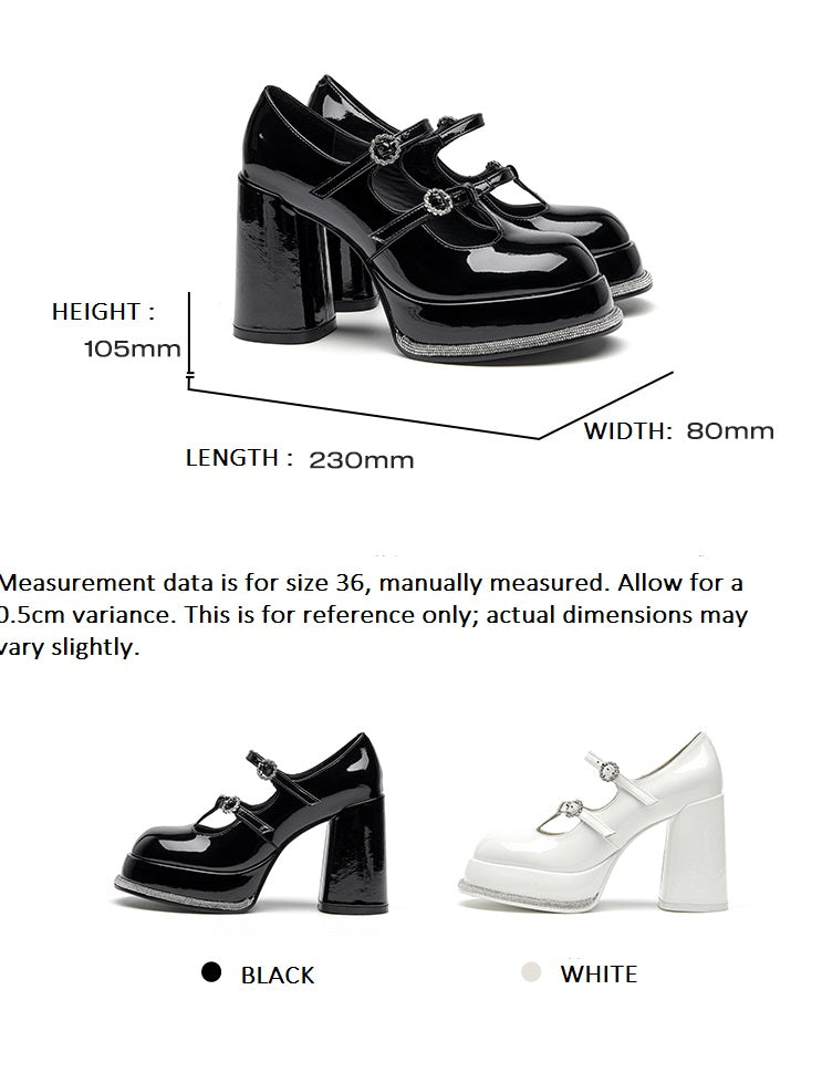 SHOESZOOO Platform Maryjane High Block Heels - SWADE.