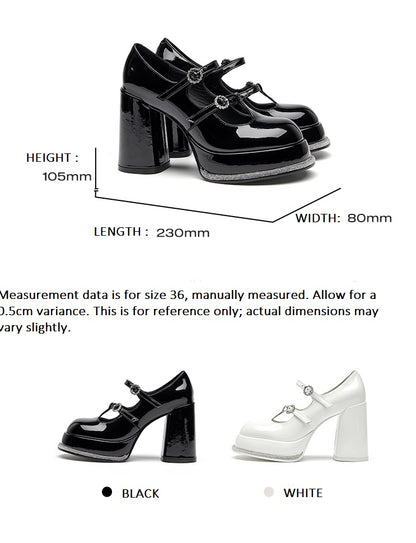 SHOESZOOO Platform Maryjane High Block Heels - SWADE.