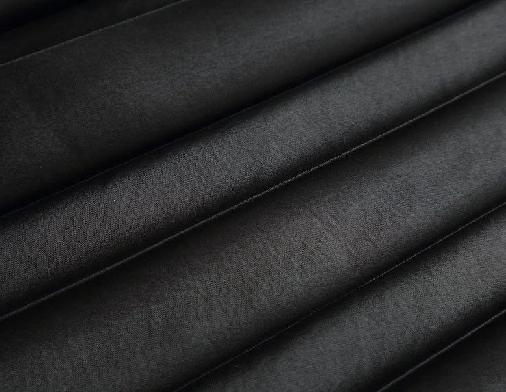 COMME MOI Lv Yan designer women's beaded triacetate commuter skirt - WILLOW.