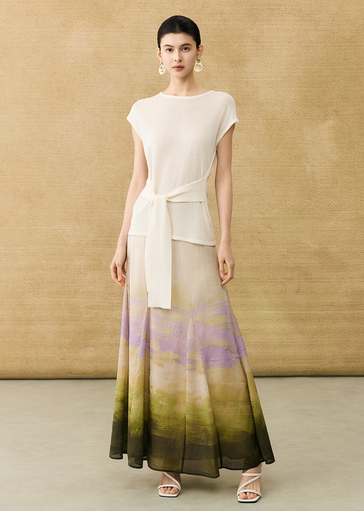 HECO Chinese Atmosphere Summer Drape Elegant Straight Skirt - MUSC.