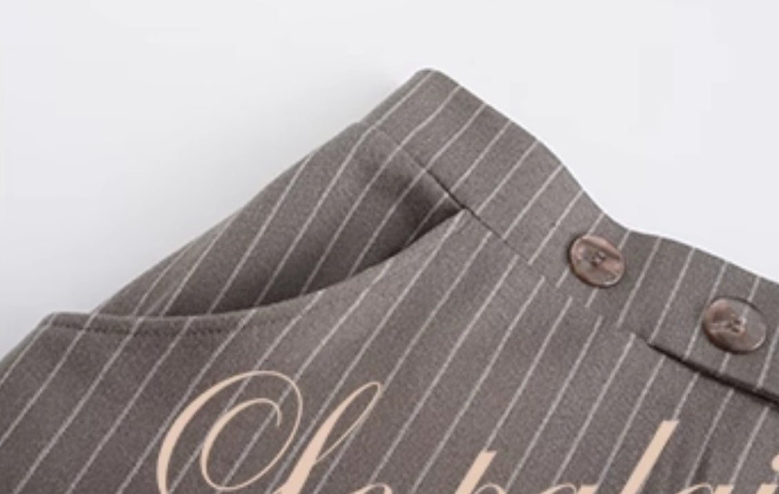 Le palais vintage style slim short jacket and hip skirt- MAY