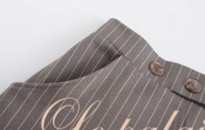 Le palais vintage style slim short jacket and hip skirt- MAY