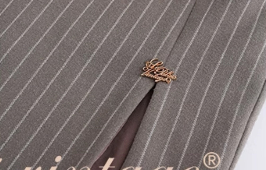 Le palais vintage style slim short jacket and hip skirt- MAY