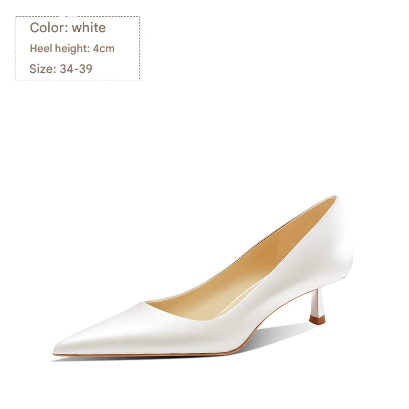 PJJUU satin pointed toe stiletto shoes - CUPID.