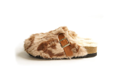 B-FEI leopard print round toe shoe-MAKI.